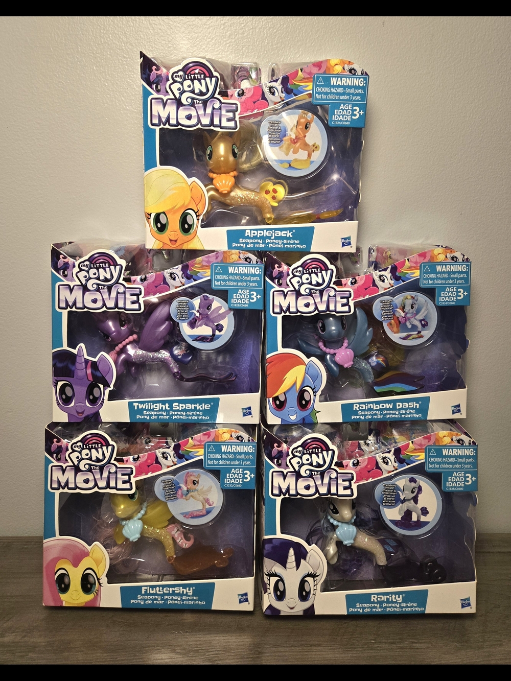 Lot Of 5 My Little Pony The Movie Assorted Seapony Figures